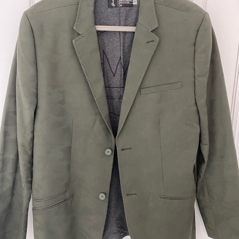 Camo print Howe blazer, never worn.